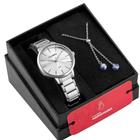 Kit Relógio Mondaine Prata Feminino 32499L0MKNE2K2