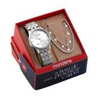 Kit Relógio Mondaine Prata Feminino 32536L0MKNE2K1