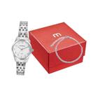 Kit Relógio Mondaine Prata Feminino 32696L0MVNE3K1