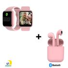 Kit Relogio Smartwatch Fit D20 + Fone inPods 12 Bluetooth - Rosa