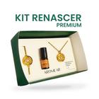 Kit RENASCER PREMIUM - Colar e Pulseira Difusor Flor de Lótus + Óleo Essencial +Energia