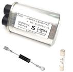 Kit Reparo Microondas Capacitor 0,75uf + Diodo + Fusivel - Produto novo - OPC