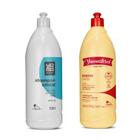 Kit Restauração Cabelos Quimicamente Tratados Yamasterol Babosa 900ml + Shampoo Cristal Yamá 900ml