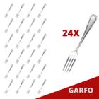 Kit Restaurante Garfo De Reforçada Inox 24 Pçs Bar / Casa