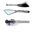 Kit Retrovisor Manete Honda Biz 125 Freio A Disco