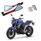 Kit Retrovisor Stallion Esportivo Vermelho para Moto Yamaha Fazer 250 2012 2013 2014 2015 2016 2017 até 2020