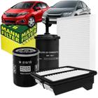 Kit Revisão 4 Filtro para Honda Fit / City 1.4 / 1.5 2008 A 2014 SP110724