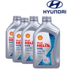 Kit Revisão 5w30 Sintetico Shell HX8 Hyundai Original