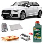 Kit Revisão Castrol 5w40 Audi A3 1.4 Vw Golf 1.4 Tsi Flex