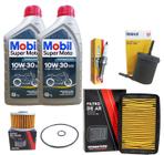 Kit Revisão Cb 250f Twister 2016 A 2022 Mobil 10w30 2 Litros Troca Óleo Filtros e Vela