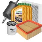 Kit Revisão Óleo 5W30 Lubrax + Filtros Tecfil Ford KA 1.5 16V Flex 2014 a 2015
