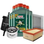 Kit Revisão Óleo 5W40 Magnatec SN Castrol + Filtros Tecfil Duster Oroch 1.6 16V 2016 a 2018