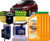 Kit Revisão Troca De Óleo 0w20 e Filtros Honda Hrv 1.8 16v 2015 2016 2017 2018 2020 2021