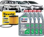 Kit Revisão Troca de Óleo 5w30 e Filtro Toyota Corolla 1.8 e 2.0 2010 2011 2012 2013 2014 2015 2016 2017 2018 2019