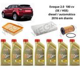 Kit revisao troca de oleo evoque 2.0 diesel 2016 em diante