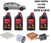 Kit revisão troca de oleo new fiesta 1.6 16v 2010 à 2013