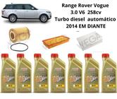 Kit revisao troca de oleo range rover vogue 3.0 2014 diante