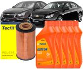 Kit Revisão Troca Óleo 5w30 e Filtro Gm Cruze 1.8 16v 2011 2012 2013 2014 2015 2016