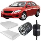 Kit revisao troca todos filtros corolla gli seg xei 1.8 16v 2008 a 2015 corolla new xli 1.6 16v 2008 2009 2010