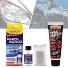 Kit Revitalizador De Faróis + Tira Riscos Luxcar