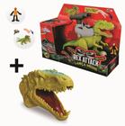 kit Rex Attack Lança Míssel + Fantoche Cabeça Tiranossauro