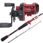 Kit Robalo Pesca Variada Carretilha Bait 6000 Vara Carbono Cmik 91014