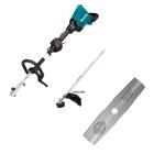 * Kit Roçadeira Multifunção Dux60z 36v 18+18 + Implemento Em403mp Makita + Lâmina Roçadeira 305mm 1''