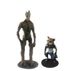 Kit Rocket Raccoon E Groot Adulto Guardiões Da Galáxia