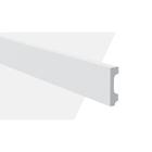 Kit Rodapé Liso de 7cm Fn7 com 4 Barras de 200cm Gart - caixa com 4 Barra(s) - Branco Acetinado