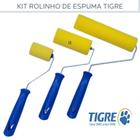 Kit Rolinho de Espuma Tigre C/ 3pçs Para Artesanato e Para Pintura 5cm 9cm 15cm