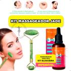 Kit rolinho de Jade Verde massage + Sérum 3 funções Max love