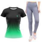 Kit Roupa Academia Feminina Blusa Fitness Calça Legging Academia Pilates Funcional Caminhada - Efect