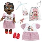 Kit Roupa Boneca Baby Alive 6 Peças - Natal Mãe e Filha