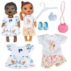 Kit Roupa Boneca Baby Alive 7 Peças - Coelho Na Floresta