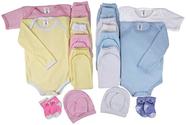 Kit Roupa De Bebe 9 Peças Body Manga Longa E Mijão Ribana