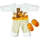 Kit Roupa de Boneca Little Mommy e Baby Alive Inverno Ursão Laço de Fita