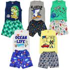 KIT ROUPAS INFANTIL / Lançamento de Verão 5 Conjuntos Regata de Menino do 4 / 16 Anos