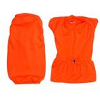 Kit Roupas Para Pet Camiseta E Vestido Neon Laranja Egg