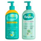 Kit Sabonete Líquido de Glicerina Pampers 400ml e Loção Hidratante Pampers Girassol 400ml