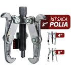 Kit Saca Polia E Rolamento 3 Garras (3"/4"/6") 75-100-150mm Starfer