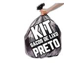 Kit Saco De Lixo 100 + 60 Lts Super Reforçado Preto