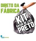 Kit Saco De Lixo 100 Lts Mega + 60 Lts Super Reforçado Preto