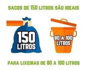 Kit Saco De Lixo 300un De 150l Reforçadíssimo Azul - HIGIPACK