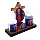 Kit Sacramental Jesus das Santas Chagas - Água, Sal e Medalha
