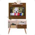 Kit Sala Painel Star Prateleira Decorativa Rack Nicho 1 Porta Puxador Concha Pés Palito Retrô Tv 32 Polegadas - Lojas RPM