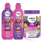 Kit Salon Line Kids: Shampoo E Cond + Creme 1Kg Uva