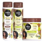 Kit Salon Line Sos Cachos Coco Hidratação Nutritiva C/3