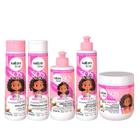 Kit Salon Line SOS Cachos Kids Sh+Cond+Masc+C Pentear 300ml+Ativ 300ml