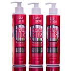 Kit Salva Fios Cabelo Emborrachado Elimina Ressecamento Combate a Quebra Reconstrução Nutrição Brilho Kit 300ml Lizz ante