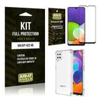 Kit Samsung A22 4G Full Protection com Película de Vidro 3D + Capa Anti Impacto - Armyshield